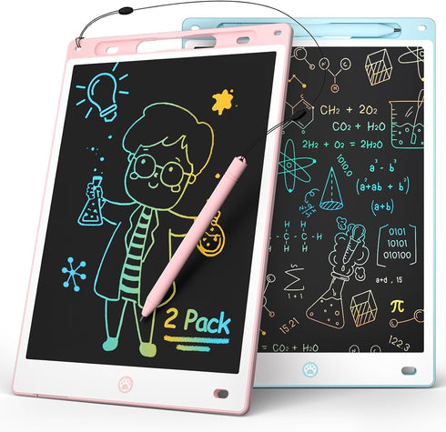 2PACK LCD Writing Tablet (Pink?Blue),Toddler Drawing Board Toys for Kids Learning & Education,10in Erasable Drawing Doodle Board,Toddler Birthday ...