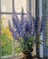 Tucocoo Lavender Paint by Number for Adults, DIY Digital Oil Painting Kits on Canvas with Brushes and Acrylic Pigment, Rustic Window Blooming Flor...