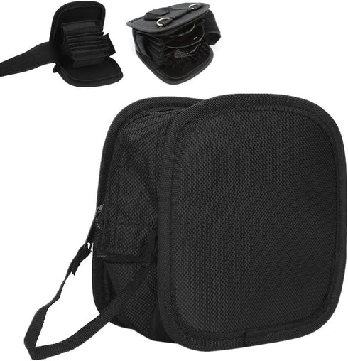 Acouto 9 Slots Nylon Filter Bag Case, Wallet Pouch Camera Lens Filter Carry Case Bag with Shoulder Strap Photography Accessory...