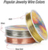 Jewelry Beading Wire, 3 Rolls 24 Gauge Jewelry Wire Tarnish Resistant Craft Copper Wires for Jewelry Making Supplies and DIY Craft...
