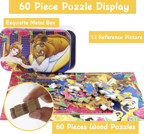 Generic NEILDEN Jigsaw Puzzles for Kids Ages 4-6 Children Educational 60 Piece Puzzles Toys for Toddler Learning Game Puzzles Gift for Girls and B...
