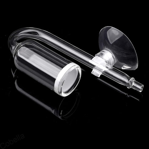 CO2 Diffuser U Shape for Aquarium Fish Tank Pollen Glass CO2 Bubble Diffuser Air Pump Check Valve for Aquaneat Aquarium Planted...