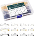 540PCS Safety Pins Silver Black Gold, 4 Sizes Safety Pins Assorted for Clothes Art Craft Sewing Jewelry Making Home Office Use with Storage Box...