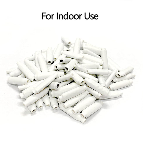 Low Votage Wire B Connectors with Filled Gel for Telephone Alarm Wire Crimp Bean Splice, Wet Blue 100pcs + Dry White 100pcs...