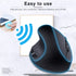 Left-Handed Mouse,2.4GHz Ergonomic Vertical DPI 800/1200/1600 Wireless Mouse with USB Receiver for Small Hand,Black...