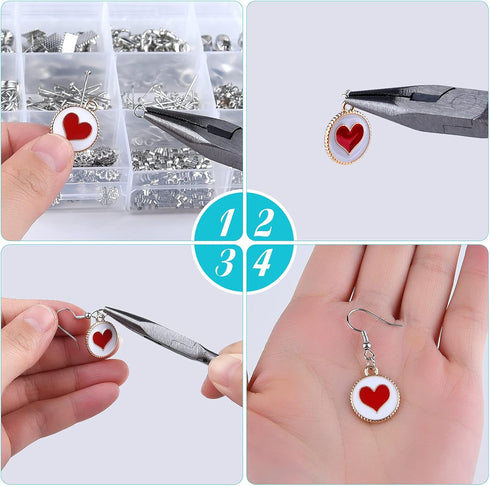 KUUQA Jewelry Making Kit Jewelry Findings Starter Kit Jewelry Beading Making and Repair Tools Kit...