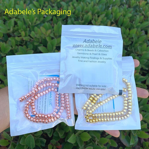 1 Strand Adabele Grade A Natural Hematite Silver Plated Healing Gemstone 6mm x 4mm Round Rondelle Loose Beads Gem Stone Spacer (90-94pcs) for Craf...