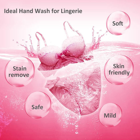 BEE & FLOWER Fan Underwear Cleaning Soap Bar Underwear Laundry Soap Bar Ideal Hand Wash for Lingerie (6.3 Oz x 4)...