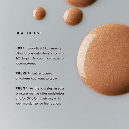 Versed Mood Lighting Luminizing Glow Drops, Sheer Bronzed - Liquid Highlight & Bronzing Drops with Illuminating Light-Reflecting Pigments - Antiox...