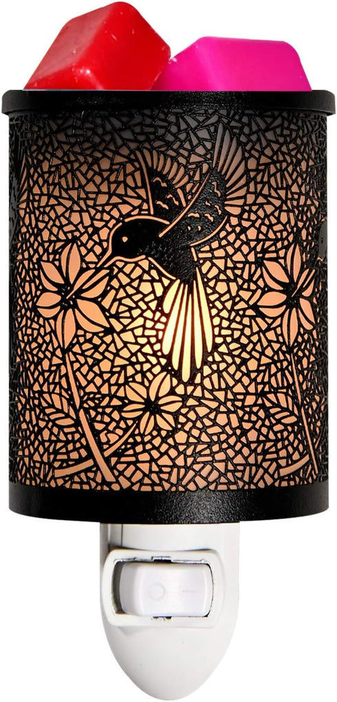 ASAWASA Metal Plug-in Wax Warmer with 1 pics Silicone Liner, Electric Wax Burner Melter Fragrance Warmer Night lamp,for Home Bedroom Kitchen Garag...
