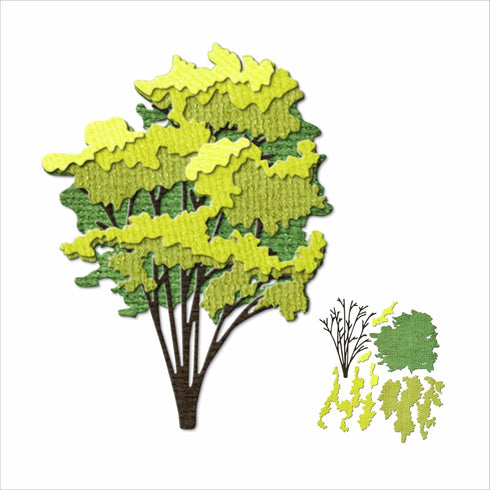 Shadow Trees Plant Metal Cutting Dies for Card Making, Paper Embossing Die Cuts Kit Templates, Storage Pockets Supplies, Photo Frame Album DIY Scr...