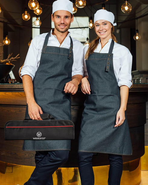 Chef Knife Bag(5 Slots), Knife Case Nylon Kitchen Storage Knife Carrying Pouch Red...