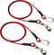 Leashboss 2 Pack Dog Tie Out Cables for Large Dogs - 5 Ft Heavy Duty Tether for Outside Dog Runner - Durable, Chew-Proof, Dog Lead for Yard, Campi...
