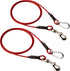 Leashboss 2 Pack Dog Tie Out Cables for Large Dogs - 5 Ft Heavy Duty Tether for Outside Dog Runner - Durable, Chew-Proof, Dog Lead for Yard, Campi...