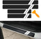Door Sill Protector for Dodge Charger Challenger Durango Accessories Car Door Entry Guard Sill Protector with Plastic Scraper Carbon Fiber Leather...