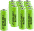 Ni-MH Rechargeable 2/3AAA 1.2v 400mAh Batteries, Rechargeable 2/3 AAA Battery with Button Top for Mason Jar Light (Not Standard AAA Batteries), 12...