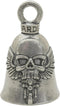 Ghost Rider Good Luck Bell w/Keyring & Black Velvet Gift Bag | Motorcycle Bell | Lead-Free Pewter | Good Luck Gift | Made in USA…...