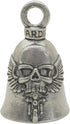 Ghost Rider Good Luck Bell w/Keyring & Black Velvet Gift Bag | Motorcycle Bell | Lead-Free Pewter | Good Luck Gift | Made in USA…...