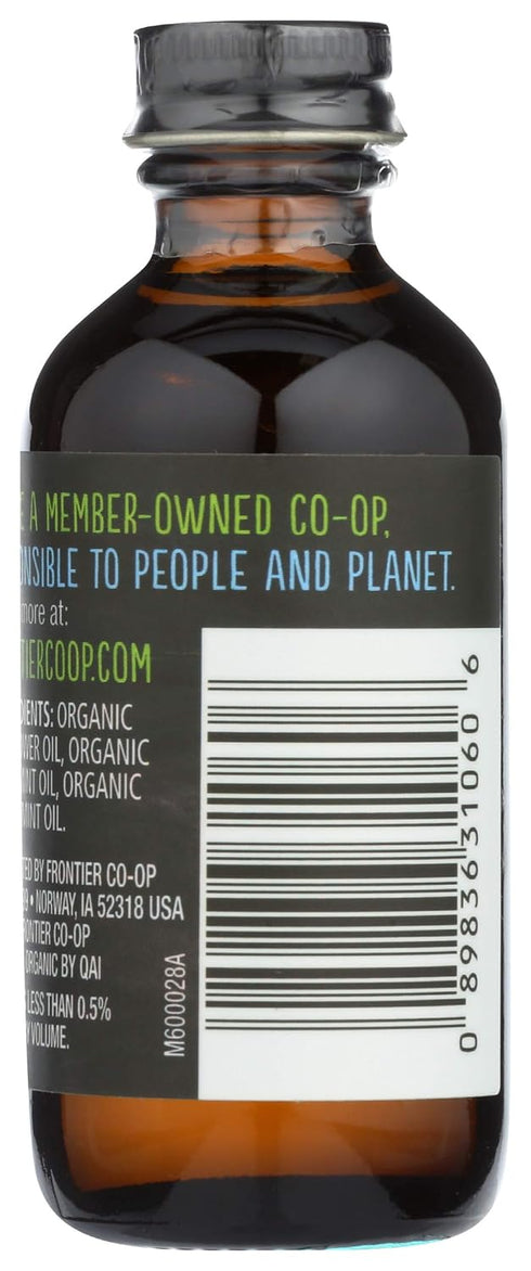 Frontier Organic Non-Alcoholic Mint Flavor, 2-Ounce, Full Flavor for Baking, Icing, Coffee, Cookies, Kosher, Organic...