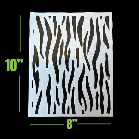 LiME LiNE Airbrush Stencil Set, Wood Grain, Grunge, Animal Print Custom Paint Template...