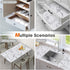 Shelf and Drawer Liner for Kitchen Cabinet Non Adhesive Fridge Liner Washable Reusable Easy to Clean Strong Grip Liner for Cabinets, Dresser, Cupb...