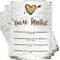 Printed Party Fill-in Invitations and Envelopes, Rustic Birch, Set of 25...