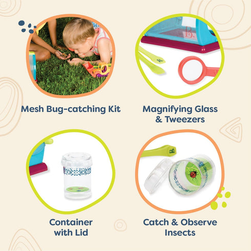 B. toys- Bug Bungalow- Bug Catching Kit- Sports & Outdoors- Insect Catching Set- Summer Toys- Educational & Developmental – 3 Years +...