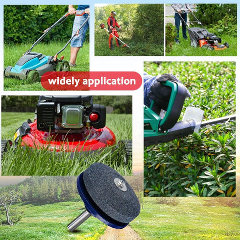 Crafts Man Lawn Mower Blade Sharpener for Any Power Hand Drill by (5 Packs Blue)...