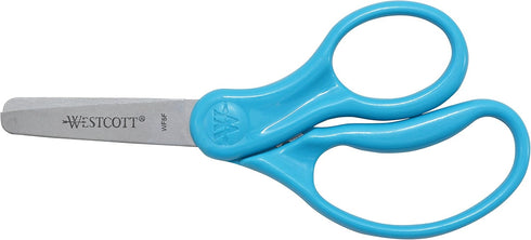 Westcott School Left and Right Handed Kids Scissors, 5 Inch Pointed, Blue...