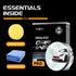 Car Wax for Light & Metallic Cars | White, Silver, Pearl | Anti-Yellowing Carnauba | 90° Water Beading & UV Shield...