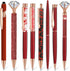 8 Pcs Ballpoint Pen for Women Pretty Cute Fancy Black Ink Pens for Journaling Liquid Sand Glitter Pen Bridal Shower Gifts for Wedding Women Office...