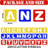 TecUnite 26 Pieces Alphabet Stencils Set Plastic Letter Stencils for Painting Learning, DIY Craft Decoration (9 x 9 Inches)...
