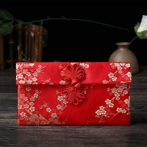 Chinese Red Envelopes, 3pcs Silk Red Envelopes Chinese New Year Hong Bao Packet Lucky Money Embroidery Envelope for New Year,Spring Festival,Birth...