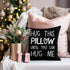 Sufamb Hug This Pillow Until You Can Hug Me Throw Pillow Covers, 18 x 18 Pillow Case, for Boyfriend Girlfriend Birthday Gifts, Long Distance Relat...