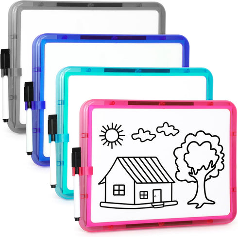 Small Dry Erase Board, Small White Board, Magnetic Whiteboard, Small Whiteboard - 8.5” X 11” - White Board for Refrigerator, for Kids, Students, M...
