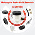 Universal Motorcycle Front Brake Master Cylinder Brake Pump Tank Oil Cup Fluid Bottle Reservoir Aftermarket Part compatible with/for Kawasaki NINJ...