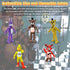Action Figures Set, 5 Pcs Action Figures Toys, 5.5 Inches Movable Joints Collectible Toys Set with Light Gifts Cake Toppers for Video Games Fans B...