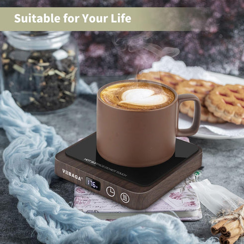 VOBAGA Coffee Mug Warmer & Candle Warmer Plate for Office Home Use with 5 Temperature Settings, Coffee Warmer with Digital Display Auto Shut Off f...