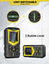 Laser Measure, OLUFEY 165ft Laser Distance Meter with 2 Bubble Levels, Black LCD Display and Pythagorean Mode, Measure Distance, Area and Volume...