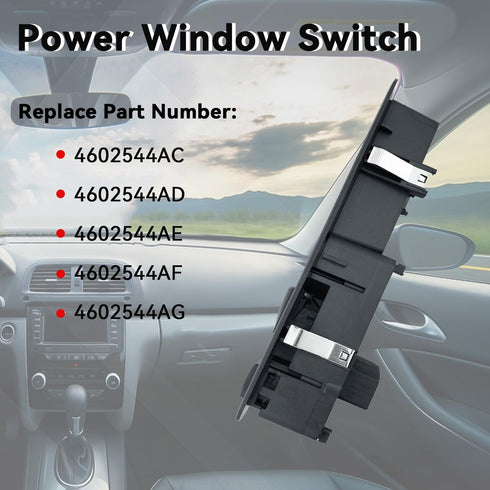Power Window Switch Door Lock Switch Front Passenger Side Compatible with Dodge Grand Caravan Chrysler Town & Country Jeep Liberty Nitro Ram1500 J...