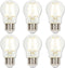 Westinghouse Lighting 5278020 8 Watt (75 Watt Equivalent) A15 Dimmable Clear Filament LED Light Bulb, Medium Base, 6 Pack...