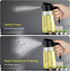 16oz Oil Sprayer for Cooking - 2 in 1 Spray & Pour Olive Oil Dispenser - 470ml Glass Spray Oil Bottle - Kitchen Gadgets...