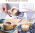 Mochiglory Wooden Mug Nordic Style Handmade Natural, Portable Wooden Drinking Cup for Coffee, Tea and Milk...