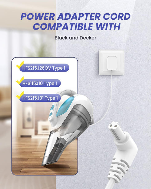 15V Charger for Black and Decker 90627870 Dustbuster Handheld Vacuum HHVI315JO42 HHVI320JR02 HLVA320JS10 HFVB320J27 Power Adapter S003AQU1500015 B...