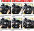 Car Steering Wheel Cover, Anti-Slip Soft Stretch Breathable Waterproof Weatherproof Durable Leather Automotive Wheel Cover Protector, 14.5-15 Inch...