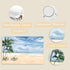 Sea Beach Canvas Wall Art Coastal Poster Wall Nature Modern Seascape Canvas Sandy Beach Coastal Landscape Canvas Coastal Beach Pictures Painting A...