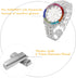 Halukakah Multicolor Diamonds Gold Watch Iced Out,Men's 18K Real Gold/Rose Gold/Platinum White Gold Plated 40MM Width White Dial Quartz Wristband ...