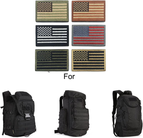 WZT Bundle 6 Pieces American Flag Tactical Morale Military Patch Set...