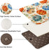 ArtSocket Pumpkins Bathroom Rugs and Mats Sets 2 Piece, Maple Leaves Autumn Bathroom Rugs Non Slip, Fall Orange Absorbent Microfiber Memory Foam B...
