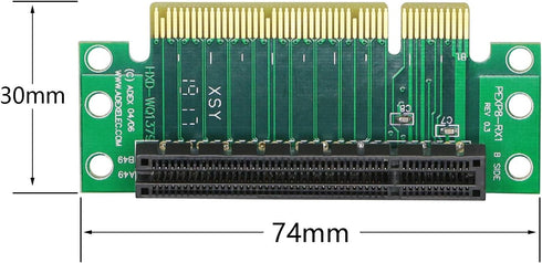 SinLoon PCI- Express 8X Riser Card 90-Degree Adapter Card PCI-E 8X Extender Extension Card for 1U, Small Computer and Server Case(PCIE 8X)...